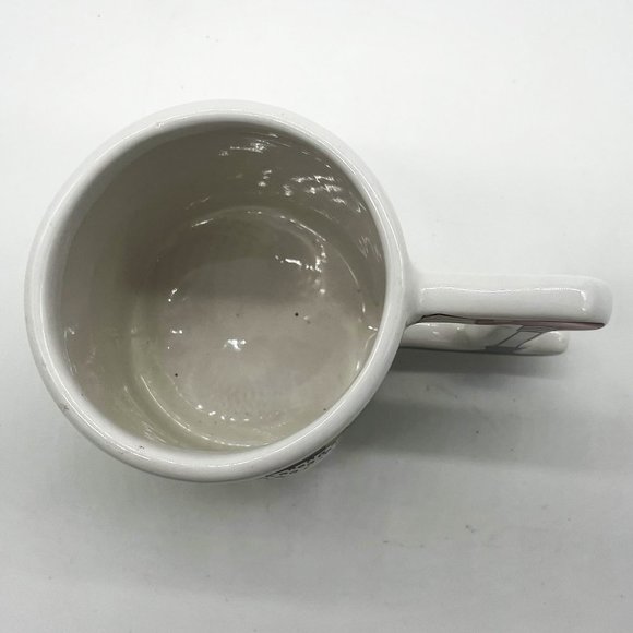 Vintage 1990 3D Raised Golf Ball Putter Handle on Green Stoneware AEP Coffee Mug - Picture 3 of 5